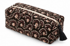 Midnight Paisley Quilted Travel Pouch