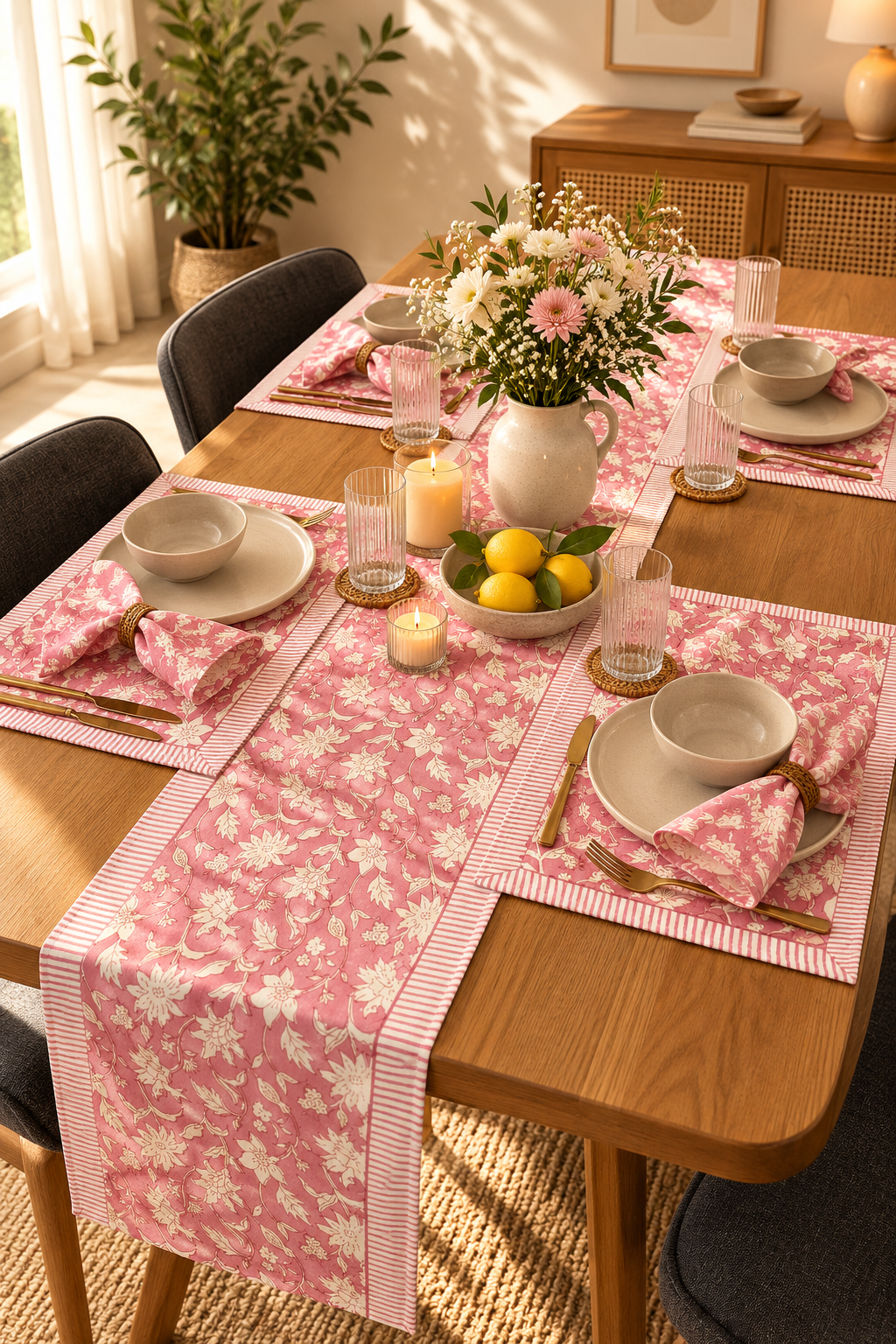 The Gulabi Table Runner