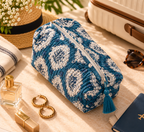 The Indigo Bloom | Quilted Travel Organiser